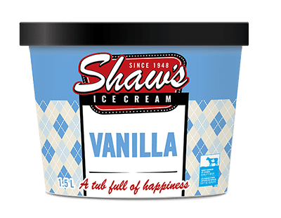 Shaw's Vanilla tub